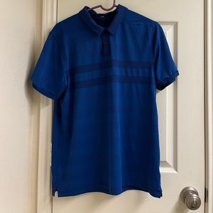 Nike Golf pro blue PGA collar polo breathable shirt